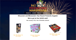 Desktop Screenshot of kgfireworks.com